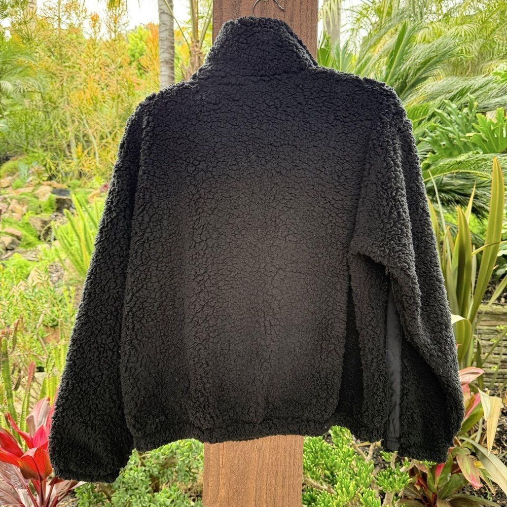 ATHLETA black half zip thick fleece pullover with pockets - Picture 5 of 7